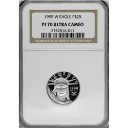1999-W P$25 Quarter-Ounce Platinum Eagle Deep Cameo PR7