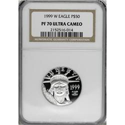 1999-W P$50 Half-Ounce Platinum Eagle Deep Cameo PR70 N