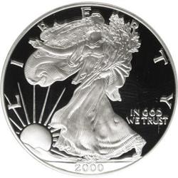 2000-P $1 Silver Eagle Deep Cameo PR70 NGC