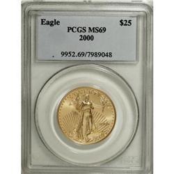 2000 G$25 Half-Ounce Gold Eagle MS69 PCGS