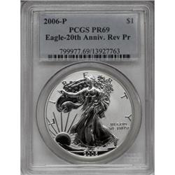 2006-P $1 Reverse Proof Silver Eagle PR69 PCGS