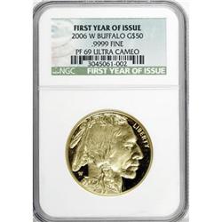 2006-W $50 Buffalo One-Ounce Gold Deep Cameo PR69 NGC