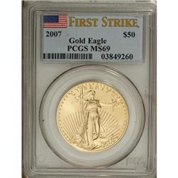 2007 $50 One-Ounce Gold Eagle MS69 PCGS