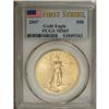 Image 1 : 2007 $50 One-Ounce Gold Eagle MS69 PCGS