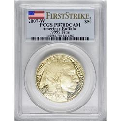 2007-W $50 Buffalo Deep Cameo PR70 PCGS