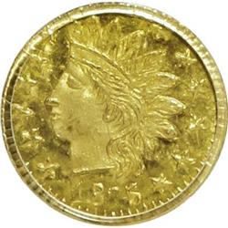 1875 25C Indian Round 25 Cents, BG-878, R.3, MS64 PCGS