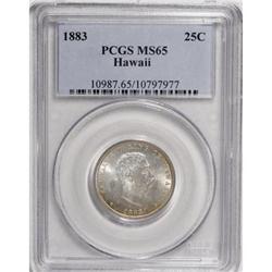 1883 25C Hawaii Quarter MS65 PCGS
