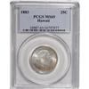 Image 1 : 1883 25C Hawaii Quarter MS65 PCGS