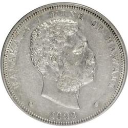 1883 $1 Hawaii Dollar AU53 ANACS