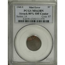 1940-S 1C Brown MS63 PCGS