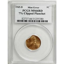 1945-D 1C Red MS66 PCGS