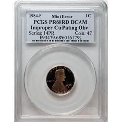 1984-S 1C Deep Cameo PR68 PCGS