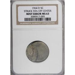 1964-D 5C MS63 NGC