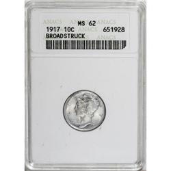 1917 10C MS62 ANACS