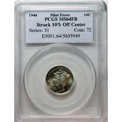 1944 10C Full Bands MS64 PCGS