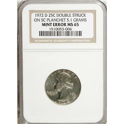 1972-D 25C MS65 NGC