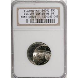 2000-P 25C South Carolina MS68 NGC