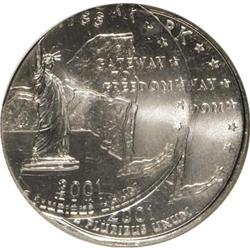 2001-P 25C New York MS64 NGC