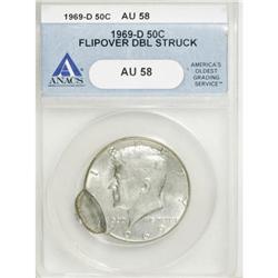 1969-D 50C AU58 ANACS