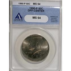 1990-P 50C MS64 ANACS