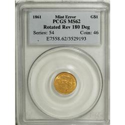 1861 G$1 MS62 PCGS