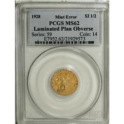1928 $2 1/2 MS62 PCGS