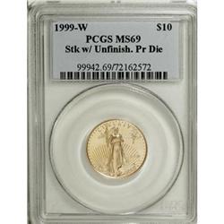 1999-W G$10 Quarter-Ounce Gold Eagle MS69 PCGS