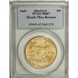 1999 G$50 One-Ounce Gold Eagle MS67 PCGS
