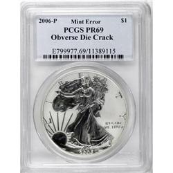 2006-P $1 Reverse Proof Silver Eagle PR69 PCGS