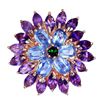 Image 2 : Natural Kyanite Black Opal Amethyst Ring