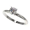 Image 1 : 0.55 ctw Certified Quality Diamond Engagment Ring 10k White Gold - REF-40Y8X