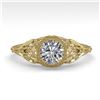 Image 1 : 0.50 ctw VS/SI Diamond Engagment Ring Art Deco 18k Yellow Gold - REF-107H3R