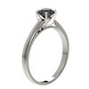 Image 3 : 0.75 ctw Fancy Black Diamond Solitaire Engagment Ring 10k White Gold - REF-23F3M