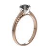 Image 3 : 0.75 ctw Fancy Black Diamond Solitaire Engagment Ring 10k Rose Gold - REF-23X3A