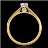 Image 3 : 0.4 ctw VS/SI Diamond Solitaire Art Deco Ring 18k Yellow Gold - REF-51R5K