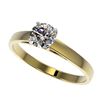 Image 1 : 0.77 ctw Certified Quality Diamond Engagment Ring 10k Yellow Gold - REF-68M2G
