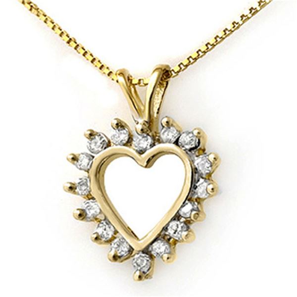 1.0 ctw Certified VS/SI Diamond Pendant 18k Yellow Gold - REF-76M4G
