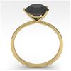 Image 2 : 2.0 ctw Black Certified Diamond Engagment Ring Martini 18k Yellow Gold - REF-66W2H
