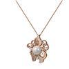Image 3 : 0.76 ctw Diamond & Pearl Necklace 18K Rose Gold - REF-134X5A
