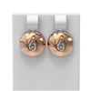 Image 1 : 1.04 ctw Pear Diamond Earrings 18K Rose Gold - REF-225H3R