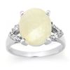 Image 1 : 2.75 ctw Opal & Diamond Ring 10k White Gold - REF-34N3F