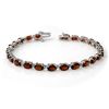 Image 1 : 15.50 ctw Garnet Bracelet 10k White Gold - REF-37H3R