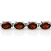 Image 2 : 15.50 ctw Garnet Bracelet 10k White Gold - REF-37H3R