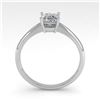 Image 3 : 0.50 ctw Princess Cut VS/SI Diamond Engagment Ring 18k White Gold - REF-71H2R