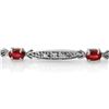 Image 2 : 2.75 ctw Ruby & Diamond Bracelet 10k White Gold - REF-36G6W
