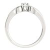 Image 3 : 0.81 ctw VS/SI Diamond 2 Stone 2 Stone Ring 18k White Gold - REF-99F3M