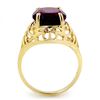 Image 2 : 4.50 ctw Amethyst Ring 10k Yellow Gold - REF-17R2K