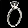 Image 3 : 2 ctw Fancy Black Diamond Solitaire Engagment Ring 10k White Gold - REF-35H6R