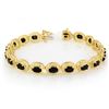 Image 1 : 12.0 ctw Blue Sapphire Bracelet 10k Yellow Gold - REF-118R2K