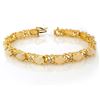 Image 1 : 7.05 ctw Opal & Diamond Bracelet 10k Yellow Gold - REF-81H8R